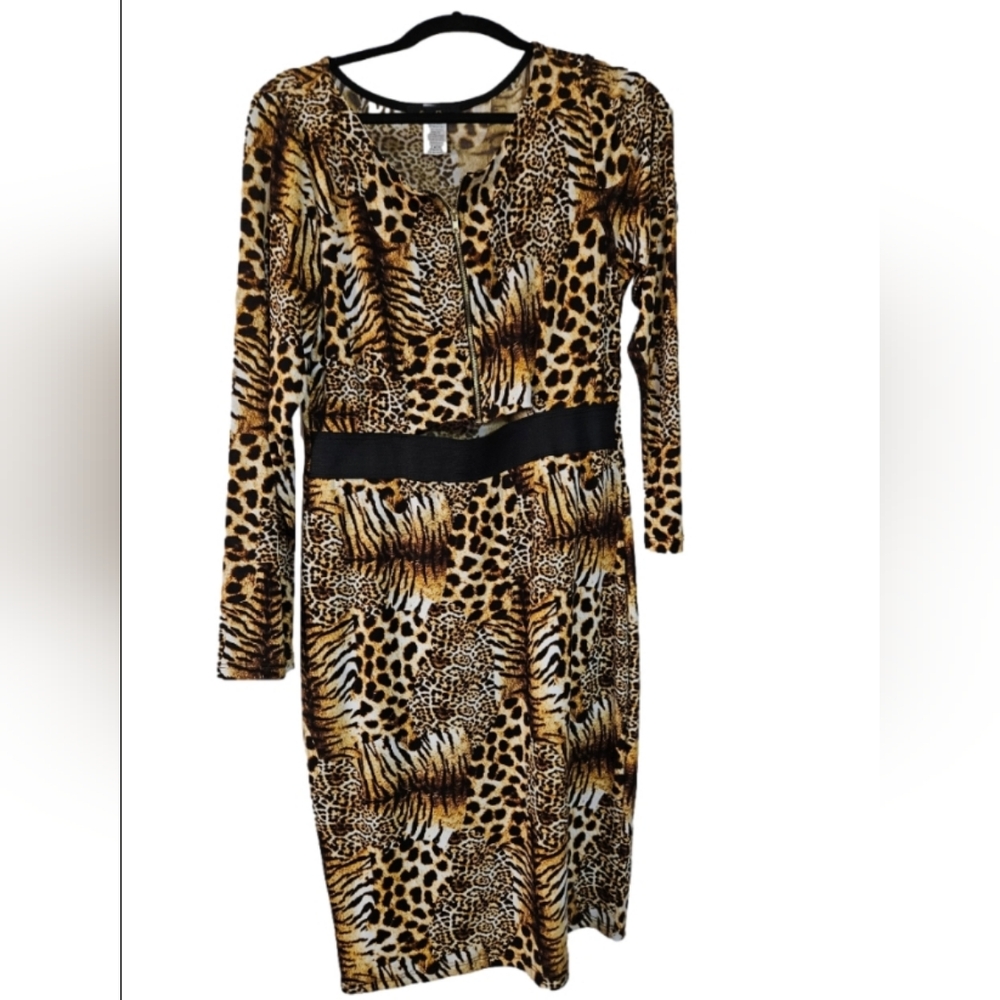 🩷SEXY Diva Animal Print Dress - Size 1XL🤎